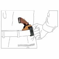 Walther PPK 3.25" IWB Suede Leather Holster - Image 6